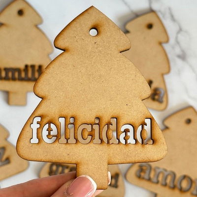 Arbol Palabra 10cm - Felicidad