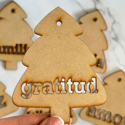 Arbol Palabra 10cm - Gratitud