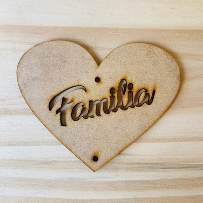 Corazon "Familia" de 8cm