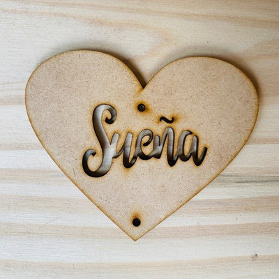 Corazon "Sueña" de 8cm