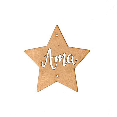 Estrella "Ama" de 10cm