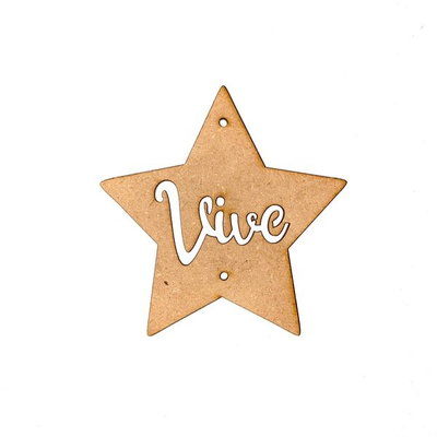 Estrella "Vive" de 10cm