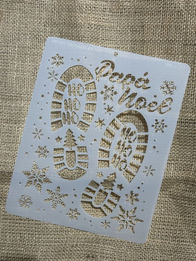 Stencil MyC - 20x25- NV5.28 - Huella Papa Noel 