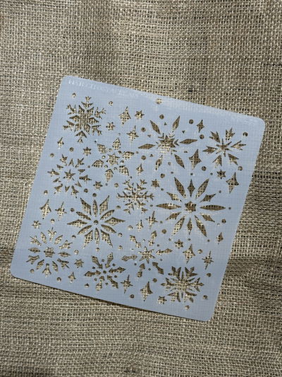 Stencil MyC - 20x20 - NV4.33 - Copos de Nieve