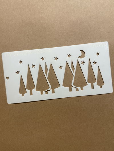 Stencil MyC - 10x20 - NV1.09 - Pinos navidad