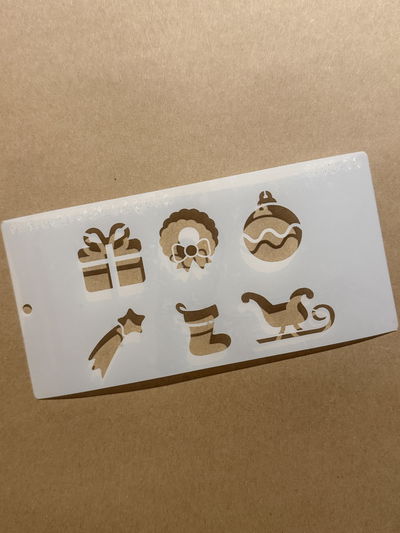 Stencil MyC - 10x20 - NV1.06 - Objetos navideños