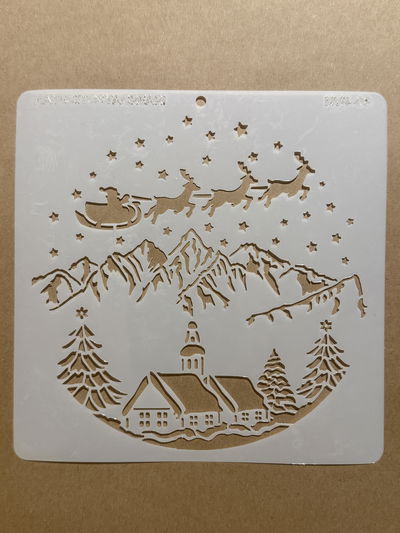 Stencil MyC - 20x20 - NV4.08 - Trineo volando