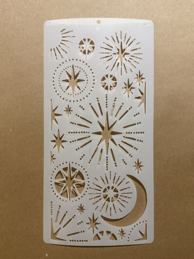 Stencil MyC - 15x30 - D4.35 - Luna y estrellas 