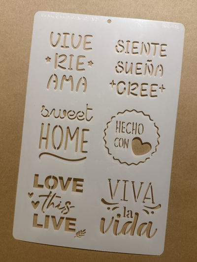 Stencil MyC - 20x30 - D3.48 - Frases 