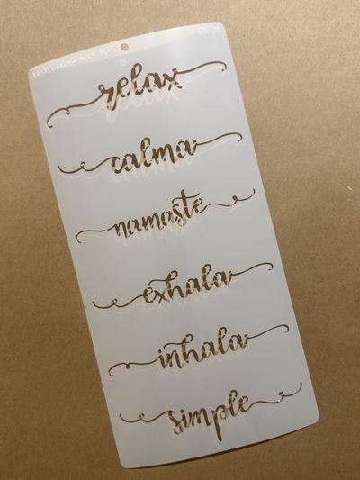 Stencil MyC - 15x30 - D4.32 - Palabras cursiva