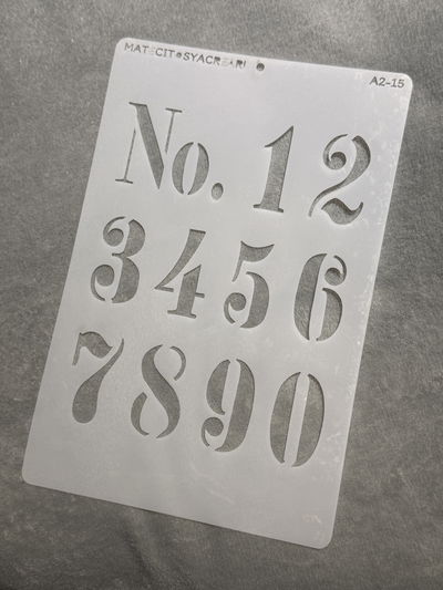 Stencil MyC - 20x30 - A2.15 - Numeros