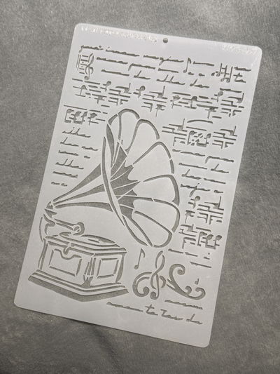Stencil MyC - 20x30 - MX2.107 - Gramofono