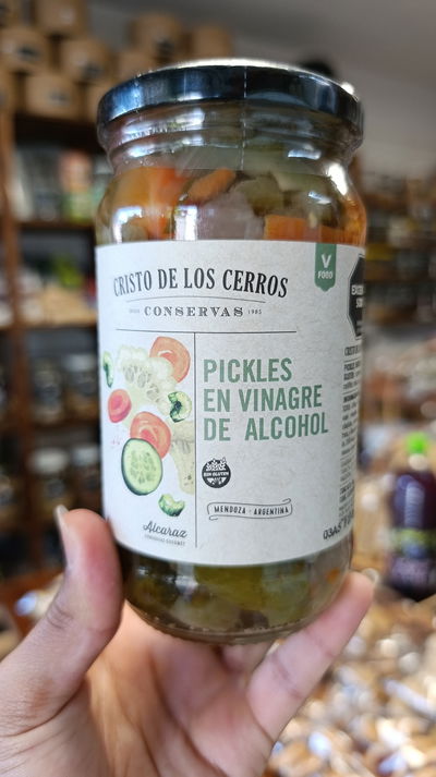 Pickles mix en vinagres "Cristo de los cerros" 350gr