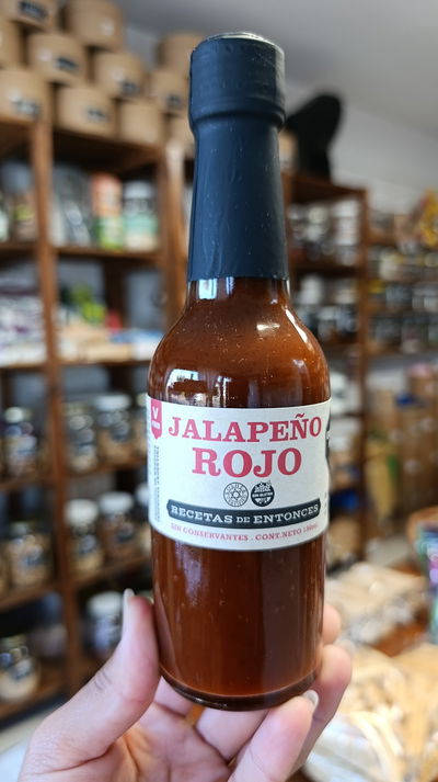 Salsa jalapeño roja  " Receta de entonces " 180gr