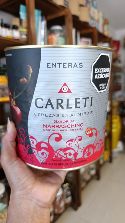 Cerezas en almibar al marrasquino