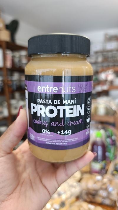 Pasta de maní proteica "Entre nuts" x 360 gr Sin TACC