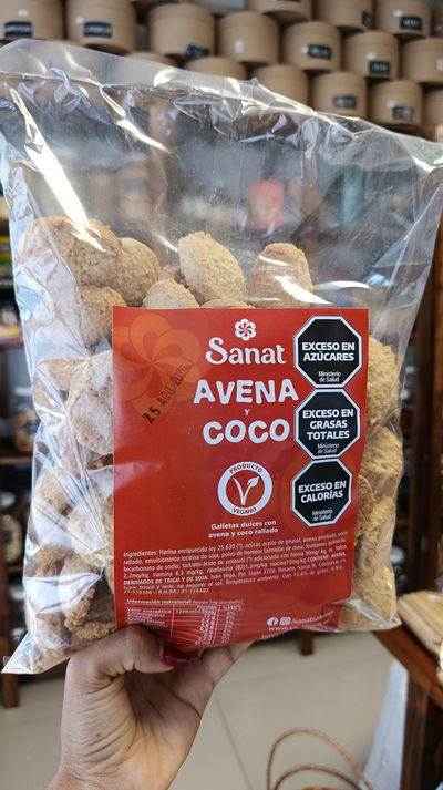 Masitas con avena  y coco "Sanat"