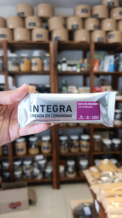 Barra chocolate y avellanas "Integra"