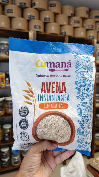 Avena instántanea "Cumaná" Sin gluten