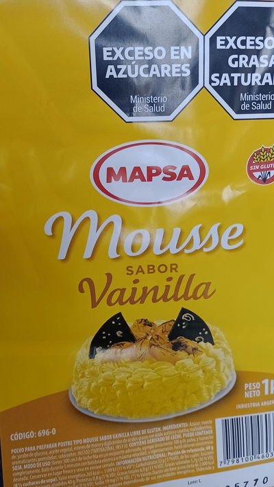 Mousse de vainilla en polvo "Mapsa"