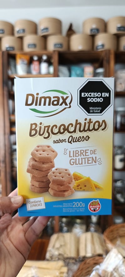 Bizcochos sabor queso "Dimax" Sin TACC