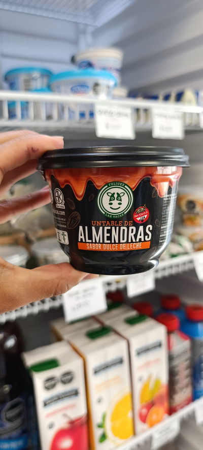 Untable de almendras "Felices ls vacas" Sin TACC 