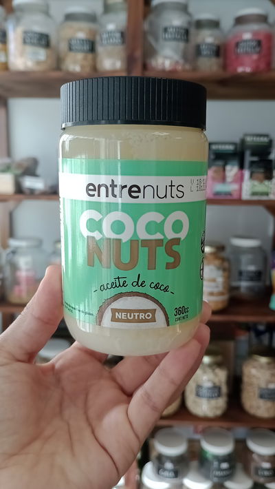 Aceite de coco neutro 360 cc "Entre nuts" Sin TACC