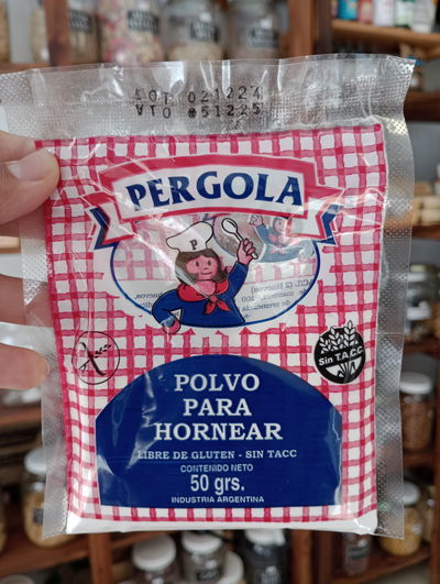 Polvo de hornear "Pérgola" Sin TACC