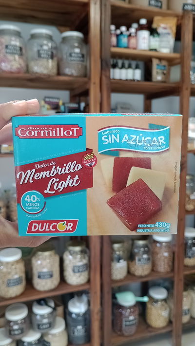 Membrillo light "Cormillot" sin azúcar agregado