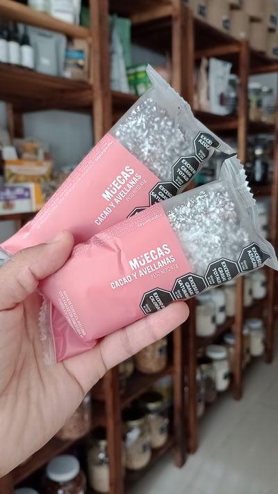 Barras "Muecas" cacao y avellanas