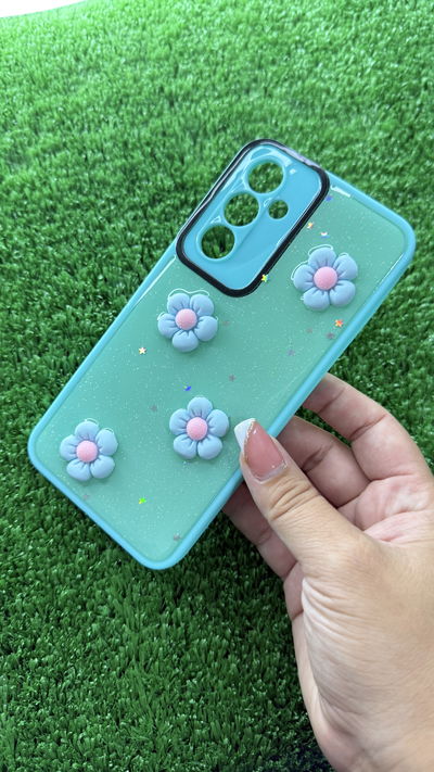Funda Flower Turquesa Samsung A54