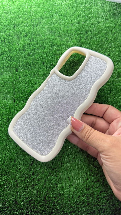 Funda Nube Glitter Nude Moto G04/G04S