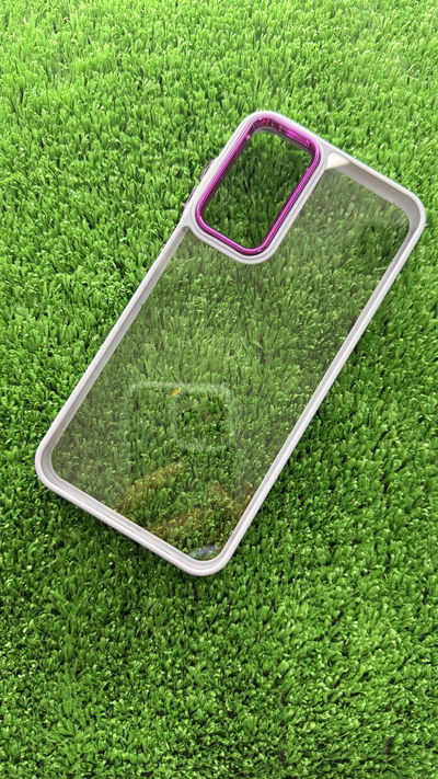 Funda Transparente Color Morado Samsung A15