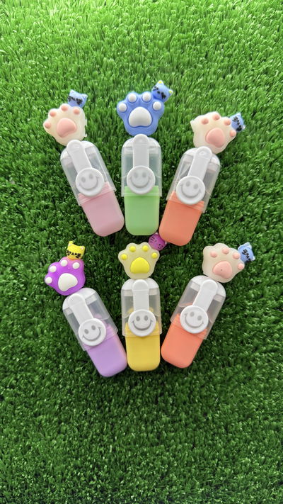 Resaltadores Mini Gatito Pastel x 6