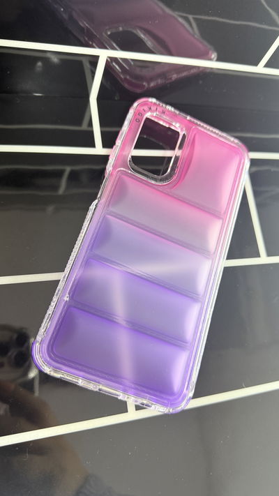 Funda Puffer 360 Degrade Morado/Rosa Samsung A13/A23