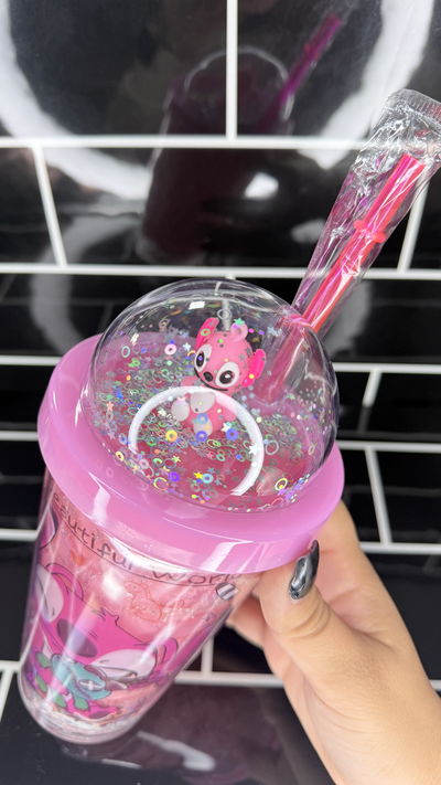 Vaso c/Sorbete Gel Rosa Stitch