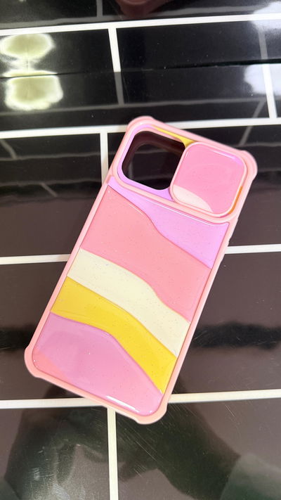 Funda Candy Glitter Rosa iPhone 12/12 Pro 