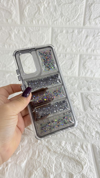 Funda Puffer Glitter Turquesa Samsung A26