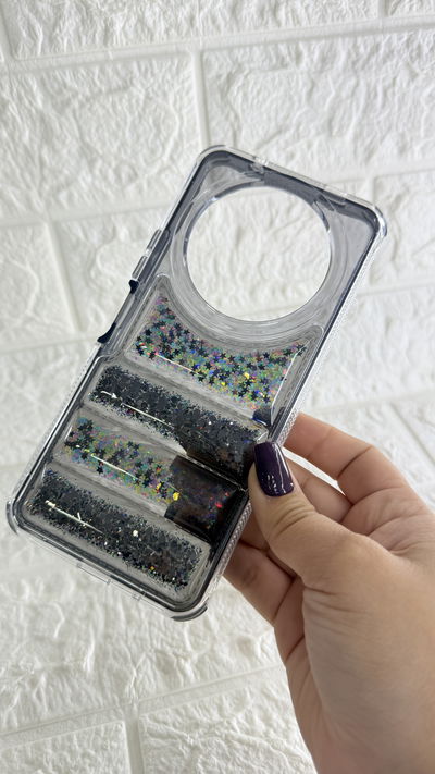 Funda Puffer Glitter Negro Xiaomi A3