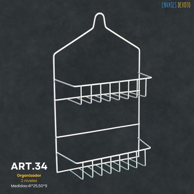 ORGANIZADOR 2 NIVELES 41X25X9