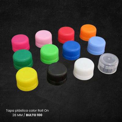 TAPA PLASTICA ROLL ON 28 MM