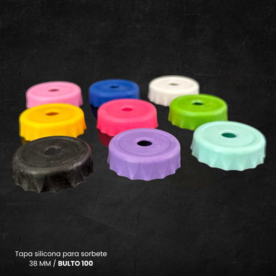 TAPA SILICONA PARA SORBETE 38 MM