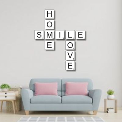 JUEGO DE SCRABLESS "HOME SMILE LOVE"