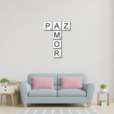 JUEGO DE SCRABLESS "PAZ AMOR"