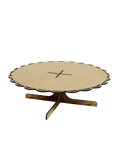BANDEJA C/PIE "VOLADO" 32CM