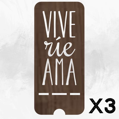 PORTA CELULAR "VIVE, RIE, AMA"