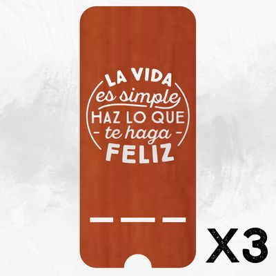 PORTA CELULAR "LA VIDA ES SIMPLE..."