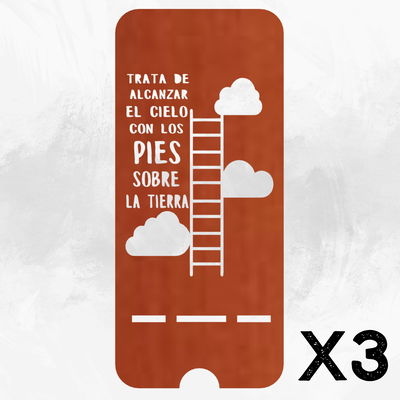 PORTA CELULAR "TRATA DE ALCANZAR EL CIELO..."