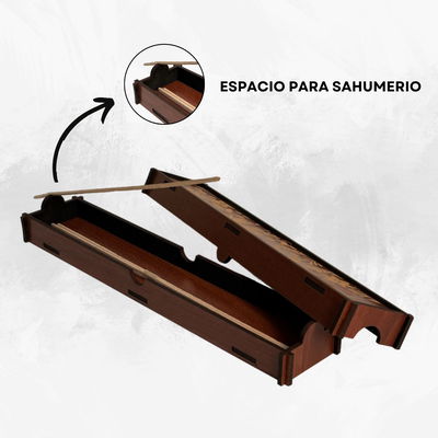 PORTA SAHUMERIO CAJA GRABADA