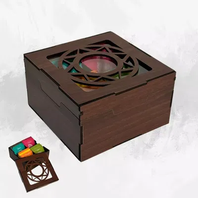 CAJA DE TE CUADRADA SOL